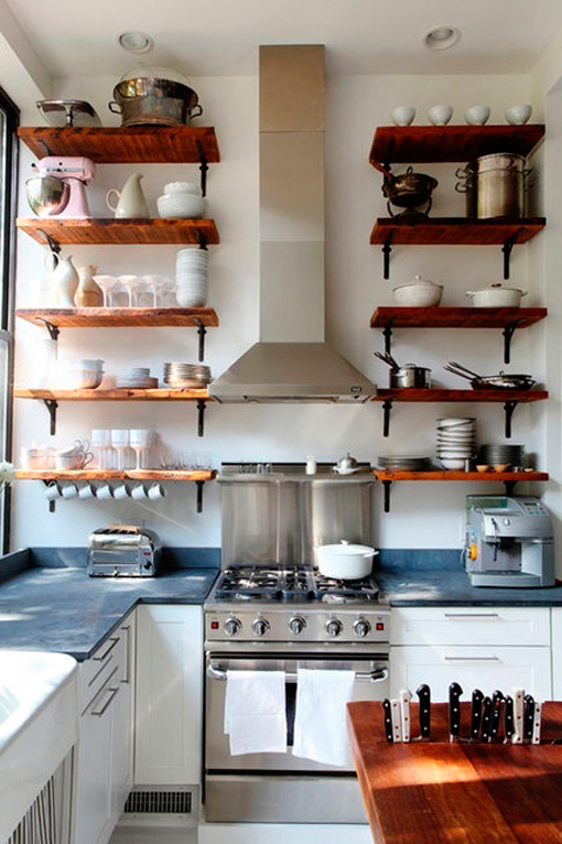 Mandamientos para mantener tus espacios pequeños bien organizados Muebles para cocinas para espacios pequeños