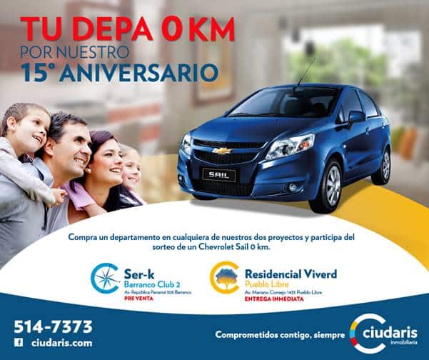 sorteo aniversario ciudaris