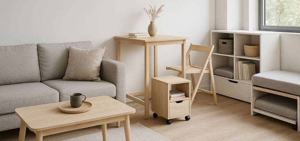 Muebles multifuncionales: Soluciones inteligentes para aprovechar cada espacio en tu departamento